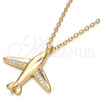 Sterling Silver Pendant Necklace, with White Micro Pave, Polished, Rose Gold Finish, 04.336.0037.1.16 (01 MM Thickness, 16 Inches Length)