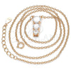 Sterling Silver Pendant Necklace, with White Cubic Zirconia, Polished, Rose Gold Finish, 04.336.0058.1.16 (02 MM Thickness, 16 Inches Length)