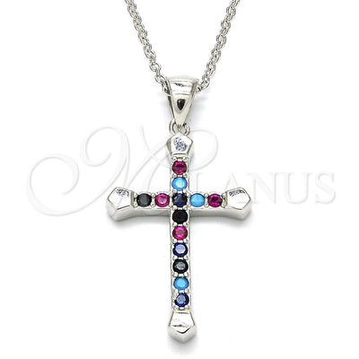 Sterling Silver Cross Necklace 04.336.0082.16 for wholesale, main product view