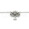 Sterling Silver Pendant Necklace, Tree Design, with White Cubic Zirconia, Polished, Rhodium Finish, 04.336.0083.16 (01 MM Thickness, 16 Inches Length)