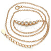 Sterling Silver Pendant Necklace, with White Cubic Zirconia, Polished, Rose Gold Finish, 04.336.0089.1.16 (01 MM Thickness, 16 Inches Length)