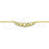 Sterling Silver Pendant Necklace, with White Cubic Zirconia, Polished, Golden Finish, 04.336.0089.2.16 (02 MM Thickness, 16 Inches Length)