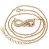 Sterling Silver Pendant Necklace, Infinite and Love Design, with White Cubic Zirconia, Polished, Rose Gold Finish, 04.336.0097.1.16 (02 MM Thickness, 16 Inches Length)