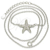 Sterling Silver Pendant Necklace, with White Cubic Zirconia, Polished, Rhodium Finish, 04.336.0101.16 (01 MM Thickness, 16 Inches Length)