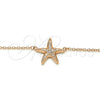 Sterling Silver Pendant Necklace, with White Cubic Zirconia, Polished, Rose Gold Finish, 04.336.0101.1.16 (01 MM Thickness, 16 Inches Length)