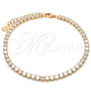 Sterling Silver Bracelet — Tennis Bracelet with White Cubic Zirconia Polished Rose — alternate product view — SKU 125877 | Plata 925 brazalete — Tennis Bracelet with blanco Cubic Zirconia pulido Rose — SKU 125877