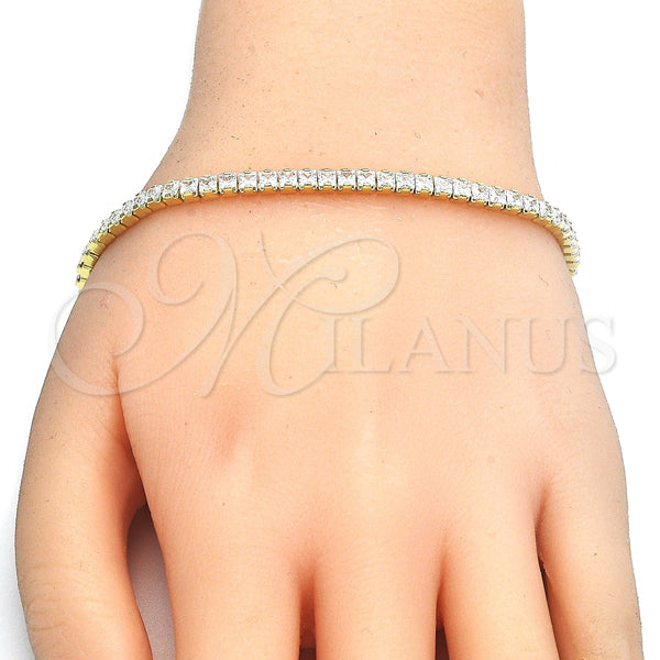 Sterling Silver Bracelet — Tennis Bracelet with White Cubic Zirconia Polished 03. — alternate product view — SKU 125885 | Plata 925 brazalete — Tennis Bracelet with blanco Cubic Zirconia pulido 03. — SKU 125885