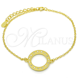 Sterling Silver Bracelet — Fancy Bracelet with White Micro Pave Polished 03. — main product view — SKU 125935 | Plata 925 brazalete — elegante Bracelet with blanco Micro Pave pulido 03. — SKU 125935
