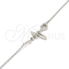 Sterling Silver Fancy Bracelet, Heart Design, with White Micro Pave, Polished, Rhodium Finish, 03.336.0045.07 (01 MM Thickness, 7 Inches Length)