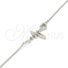 Sterling Silver Fancy Bracelet, Heart Design, with White Micro Pave, Polished, Rhodium Finish, 03.336.0045.07 (01 MM Thickness, 7 Inches Length)