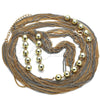 Oro Laminado Fancy Necklace, Gold Filled Style Ball Design, Polished, Two Tone, 04.321.0030.1.32 (02 MM Thickness, 32 Inches Length)
