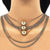 Oro Laminado Fancy Necklace, Gold Filled Style Ball Design, Polished, Golden Finish, 04.321.0031.24 (02 MM Thickness, 24 Inches Length)