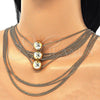Oro Laminado Fancy Necklace, Gold Filled Style Ball Design, Polished, Golden Finish, 04.321.0031.24 (02 MM Thickness, 24 Inches Length)