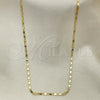 Oro Laminado Basic Necklace, Gold Filled Style Polished, Golden Finish, 04.213.0031.22 (02 MM Thickness, 22 Inches Length)