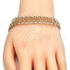 Oro Laminado Basic Bracelet, Gold Filled Style Polished, Golden Finish, 04.197.0002.08 (14 MM Thickness, 8 Inches Length)