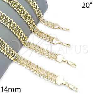 Gold Filled Necklace — Basic Necklace Polished 04. 14 MM Thickness 20 — main product view — SKU 126013 | Oro Laminado collar — básico Necklace pulido 04. 14 MM Thickness 20 — SKU 126013