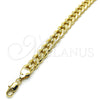 Oro Laminado Basic Bracelet, Gold Filled Style Miami Cuban Design, Polished, Golden Finish, 04.213.0153.08 (08 MM Thickness, 8 Inches Length)