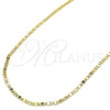 Oro Laminado Basic Necklace, Gold Filled Style Polished, Golden Finish, 04.213.0096.22 (02 MM Thickness, 22 Inches Length)