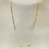 Oro Laminado Basic Necklace, Gold Filled Style Polished, Golden Finish, 04.213.0096.22 (02 MM Thickness, 22 Inches Length)