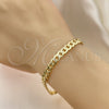 Oro Laminado Basic Bracelet, Gold Filled Style Miami Cuban Design, Polished, Golden Finish, 04.213.0155.08 (06 MM Thickness, 8 Inches Length)