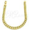 Oro Laminado Basic Bracelet, Gold Filled Style Miami Cuban Design, Polished, Golden Finish, 04.213.0155.08 (06 MM Thickness, 8 Inches Length)