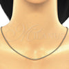 Oro Laminado Basic Necklace, Gold Filled Style Miami Cuban Design, Polished, Golden Finish, 04.213.0157.20 (0.60 Gauge, 02 MM Thickness, 20 Inches Length)