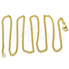 Oro Laminado Basic Necklace, Gold Filled Style Miami Cuban Design, Polished, Golden Finish, 04.213.0157.20 (0.60 Gauge, 02 MM Thickness, 20 Inches Length)