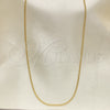 Oro Laminado Basic Necklace, Gold Filled Style Miami Cuban Design, Polished, Golden Finish, 04.213.0157.20 (0.60 Gauge, 02 MM Thickness, 20 Inches Length)