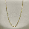 Oro Laminado Basic Necklace, Gold Filled Style Polished, Golden Finish, 04.213.0158.22 (02 MM Thickness, 22 Inches Length)