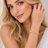 Oro Laminado Basic Bracelet, Gold Filled Style Concave Cuban Design, Polished, Golden Finish, 04.213.0159.08 (07 MM Thickness, 8 Inches Length)