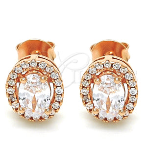 Sterling Silver Ring — Stud Earring with White Cubic Zirconia and White — main product view — SKU 126080 | Plata 925 anillo — Stud Earring with blanco Cubic Zirconia and blanco — SKU 126080