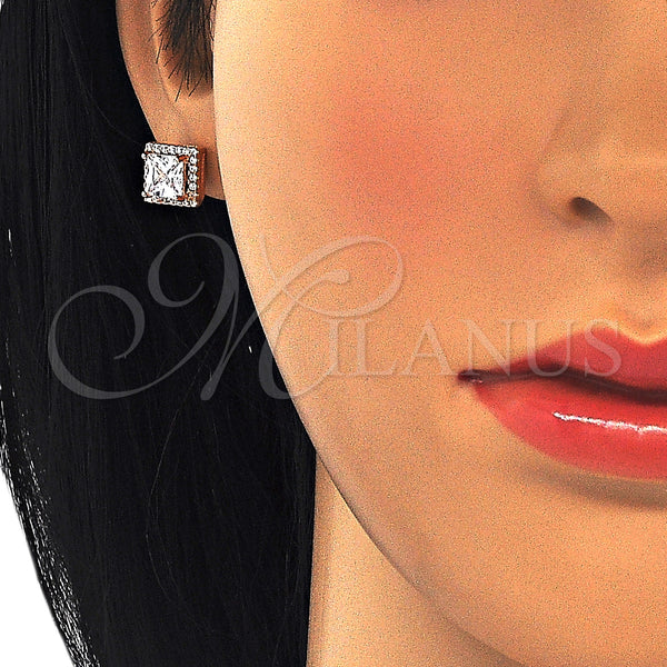 Sterling Silver Ring — Stud Earring with White Cubic Zirconia and White — alternate product view — SKU 126101 | Plata 925 anillo — Stud Earring with blanco Cubic Zirconia and blanco — SKU 126101