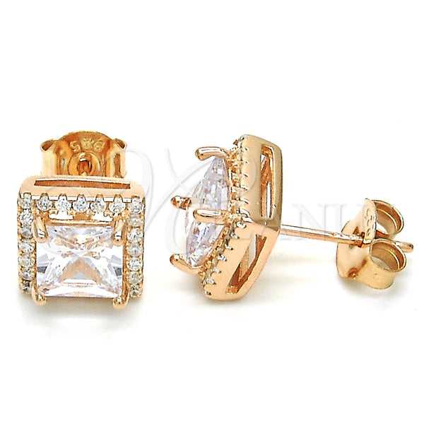 Sterling Silver Ring — Stud Earring with White Cubic Zirconia and White — main product view — SKU 126101 | Plata 925 anillo — Stud Earring with blanco Cubic Zirconia and blanco — SKU 126101