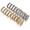 Rhodium Gold Filled Huggie Hoop, with Multicolor Micro Pave, Polished, Rhodium Finish, 02.264.0006.6.20