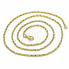 Oro Laminado Basic Necklace, Gold Filled Style Twist Design, Diamond Cutting Finish, Golden Finish, 04.09.0002.20 (02 MM Thickness, 20 Inches Length)