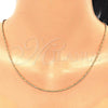 Oro Laminado Basic Necklace, Gold Filled Style Ball Design, Polished, Golden Finish, 04.09.0171.18 (18 Inches Length)