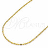 Oro Laminado Basic Necklace, Gold Filled Style Ball Design, Polished, Golden Finish, 04.09.0171.18 (18 Inches Length)