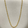 Oro Laminado Basic Necklace, Gold Filled Style Ball Design, Polished, Golden Finish, 04.09.0171.20 (20 Inches Length)