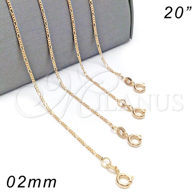 Gold Filled Gold-Filled Figaro Necklace 04.09.0172.20 for wholesale, main product view
