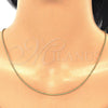 Oro Laminado Basic Necklace, Gold Filled Style Singapore Design, Polished, Golden Finish, 04.09.0174.18 (18 Inches Length)