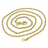 Oro Laminado Basic Necklace, Gold Filled Style Singapore Design, Polished, Golden Finish, 04.09.0174.18 (18 Inches Length)