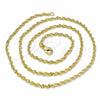 Oro Laminado Basic Necklace, Gold Filled Style Twist Design, Polished, Golden Finish, 04.09.0176.18 (18 Inches Length)