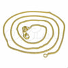 Oro Laminado Basic Necklace, Gold Filled Style Miami Cuban Design, Polished, Golden Finish, 04.09.0178.18 (18 Inches Length)