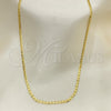 Oro Laminado Basic Necklace, Gold Filled Style Mariner Design, Polished, Golden Finish, 04.09.0182.18 (18 Inches Length)