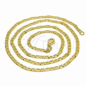 Gold Filled Necklace — Basic Necklace Mariner Design Polished 04.09. 22 Inches — main product view — SKU 126184 | Oro Laminado collar — básico Necklace Mariner diseño pulido 04.09. 22 Inches — SKU 126184