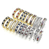 Rhodium Gold Filled Huggie Hoop, with Black and White Cubic Zirconia, Polished, Rhodium Finish, 02.210.0105.11.25