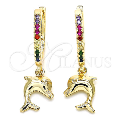 Gold Filled Gold-Filled Dolphin Hoop Earrings 02.63.2670.3.20 for wholesale, main product view
