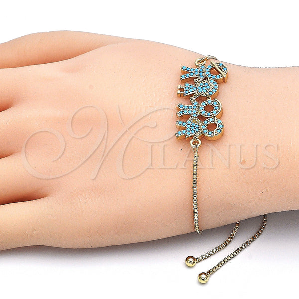 Gold Filled Bracelet — Adjustable Bolo Bracelet Little Boy and Little Girl — alternate product view — SKU 126279 | Oro Laminado brazalete — Adjustable Bolo Bracelet Little Boy and Little Girl — SKU 126279