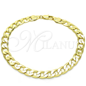 Gold Filled Anklet — Basic Anklet Curb Design Polished 5. Gauge Thickness — main product view — SKU 126330 | Oro Laminado tobillera — básico Anklet Curb diseño pulido 5. Gauge Thickness — SKU 126330