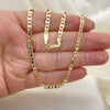 Oro Laminado Basic Necklace, Gold Filled Style Polished, Golden Finish, 5.223.017.30 (100 Gauge, 04 MM Thickness, 30 Inches Length)